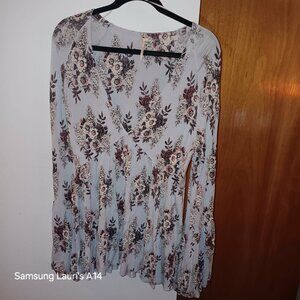Free People tunic long bell sleeves xl